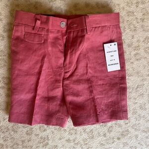 NWT Red linen shorts (size 6)